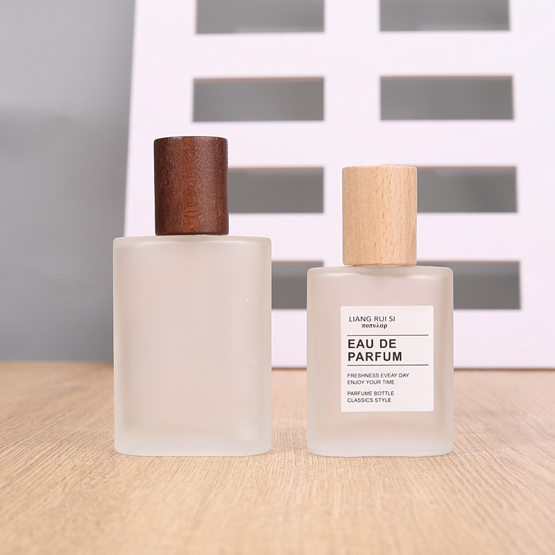 香水調剤ボトル ハイエンド 30ml フロストボトル 50ML ガラススプレーボトル 大容量 交換用空ボトル ウォールナット