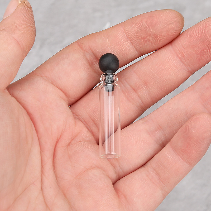 0.5ML1ml2ml3ML 香水エッセンシャルオイルサンプルボトルサンプルガラスボトル試験管トライアルボトルストッパー香水瓶