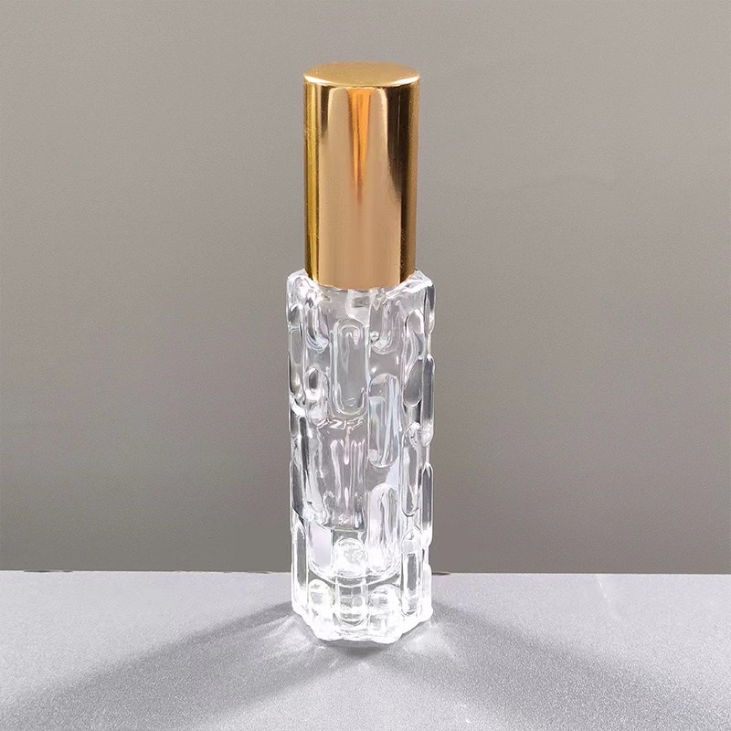 香水瓶スプレー 10ml 高級ガラス ポータブル 旅行用 空ボトル サンプルボトル ディスペンサー ゴーヤボトル