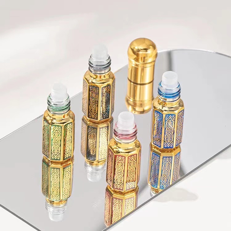 3ML6ML12ML精油滚珠瓶空瓶高档香水走珠瓶按摩涂抹小样玻璃便携