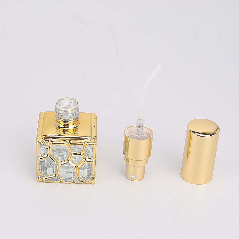 工場直販 10ML 電気メッキスプレーウォーターキューブ香水瓶ミニサンプルガラスボトル旅行用香水瓶