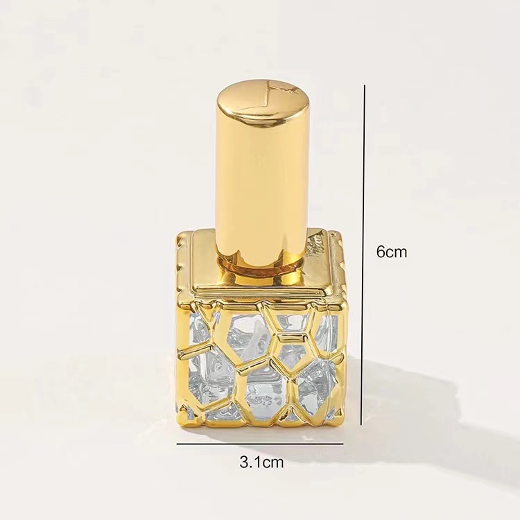 工場直販 10ML 電気メッキスプレーウォーターキューブ香水瓶ミニサンプルガラスボトル旅行用香水瓶