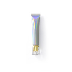 20gレーザーシルバーアルミプラスチックチューブ+金梅の花アクリルカバー+内栓
