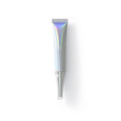 20gレーザーシルバーアルミプラスチックチューブ+シルバートランペットアクリルカバー+インナープラグ