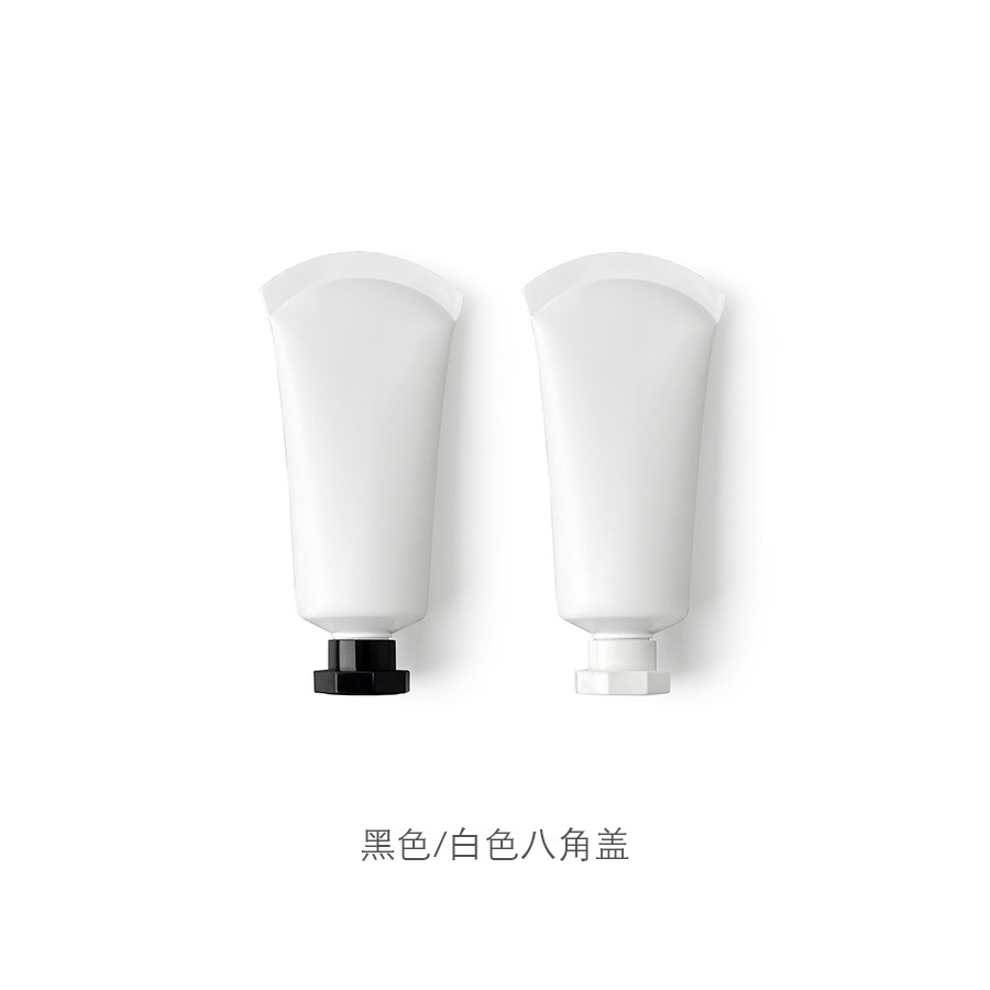 スポット40g/mlつや消しホワイトカーブテール化粧品ホースプラスチックハンドクリームローションスクイーズパッキング空ボトル
