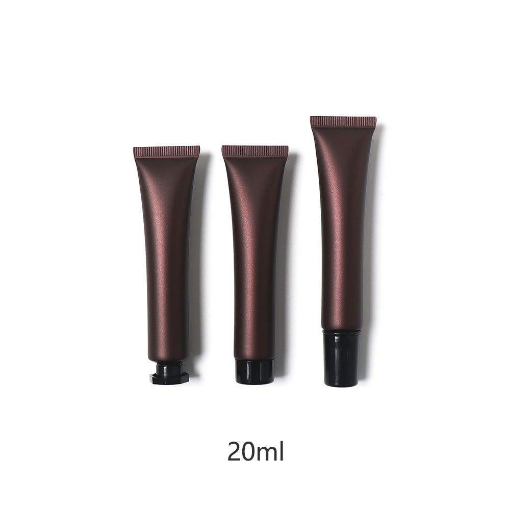 20/50/100/150g/ml ブラウンフロスト化粧品ホースプラスチックボトル梱包ボトル空ボトルソフトボトル