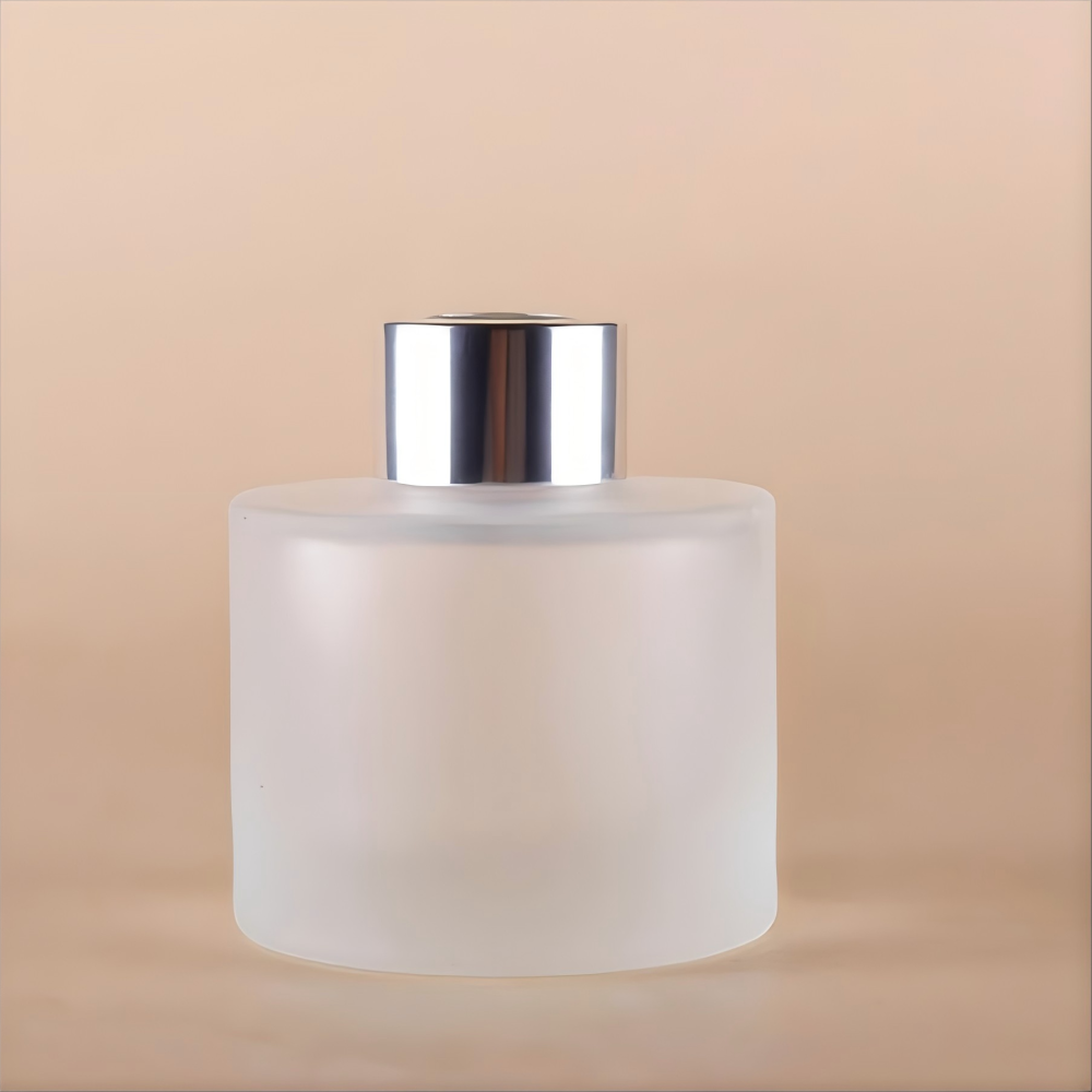 くもりの 100ml 200ml 円柱アロマテラピーガラス瓶,ディフューザーガラス瓶、すりガラス瓶