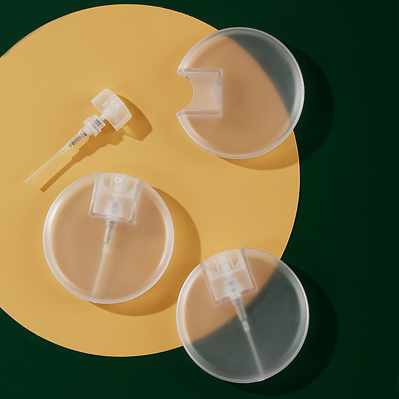 25ml 丸型カードスプレーボトル、PETG ポータブル旅行保湿マウススプレーディスペンサー。