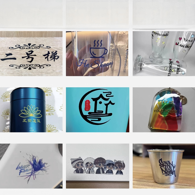 小ロット印刷対策のUV 転写ステッカー