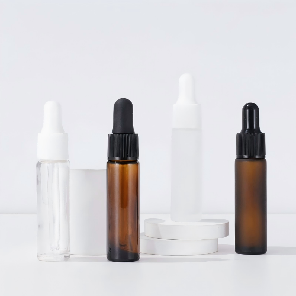 10ml ガラススポイトボトル 多色 遮光 エッセンシャルオイル 化粧品詰替容器