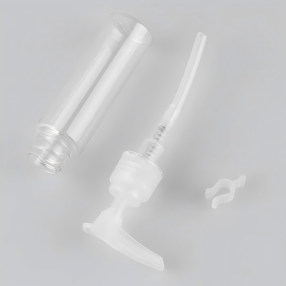 30ml 長いポンプ付きPETボトル、ブルー、茶色、白い、赤い、緑、クリアーのカラーがあリます。