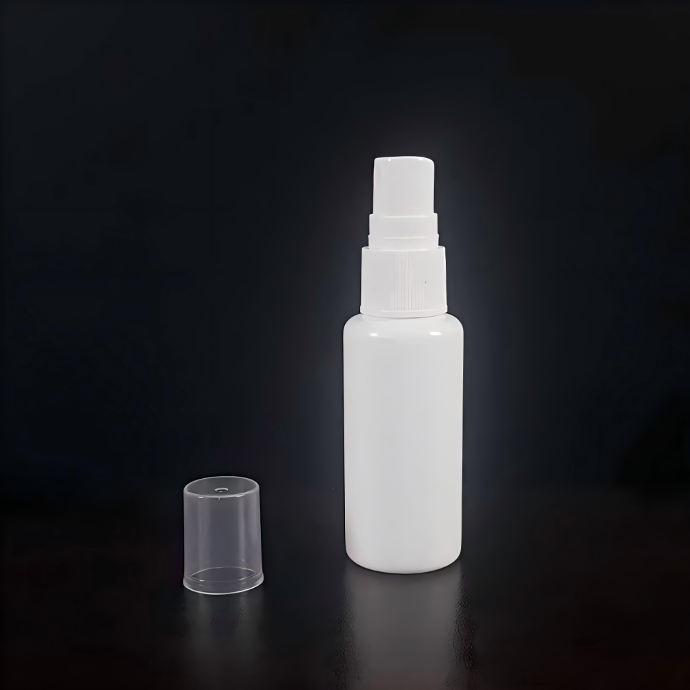 5ml10ml15ml20ml30ml50ml100ml　スプレー付きPE製ボトル、白い