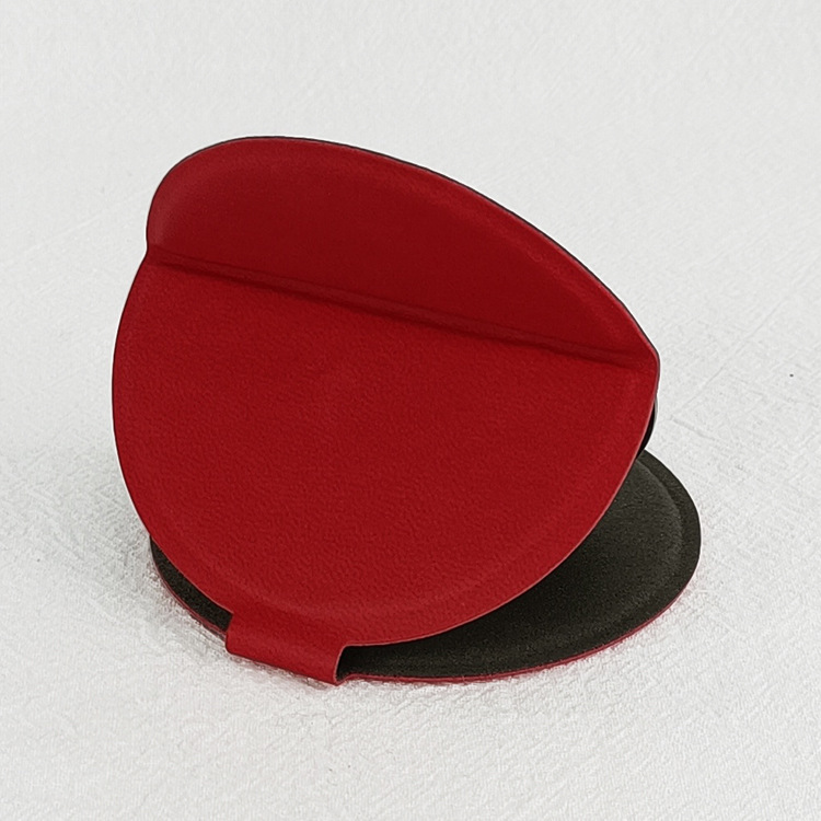 日本と韓国スタイルの丸型ポケットミラー、折りたたみ式化粧鏡、超薄型で割れにくい小型ミラー、レザー製、ステンレス製ミラー、カスタマイズ可能。