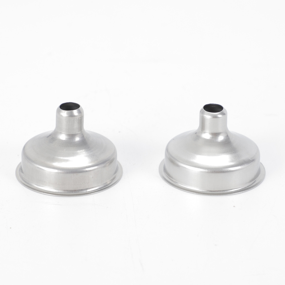 亚马逊新款不锈钢小漏斗酒壶套装原装配套漏斗 金属油漏酒漏子