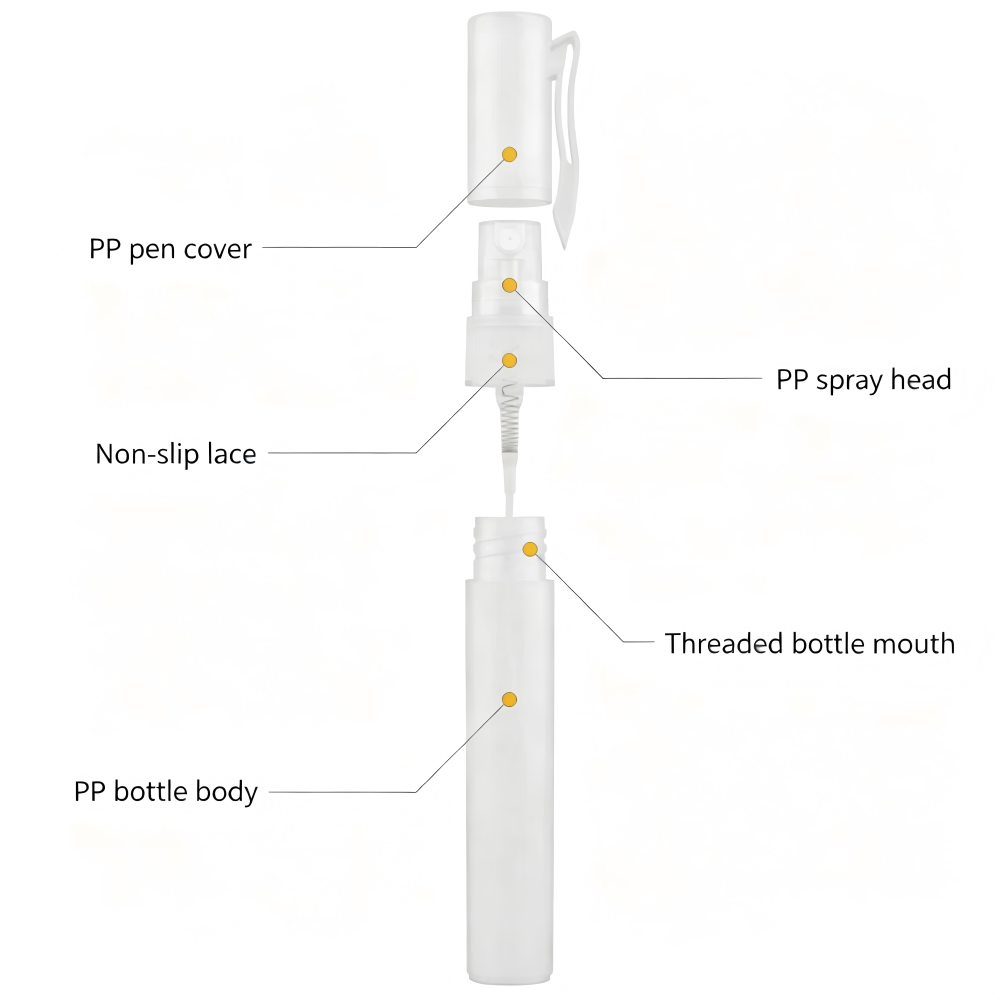 5ml 8ml 10ml PP製スプレー香水ペン（ペンケース付）