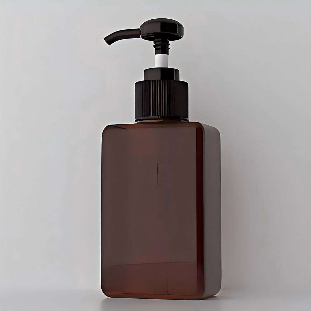 100ml PETG 角型エマルジョンボトル(ポンプ式)100mlポンプ付き四角PETボトル