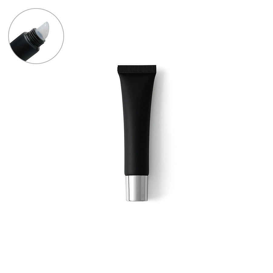 在庫あり：10ml、15ml、20mlのマットブラックの化粧品用プラスチックチューブ、口紅詰め替え用、アイクリーム、ローション用ローラーボール空ボトル