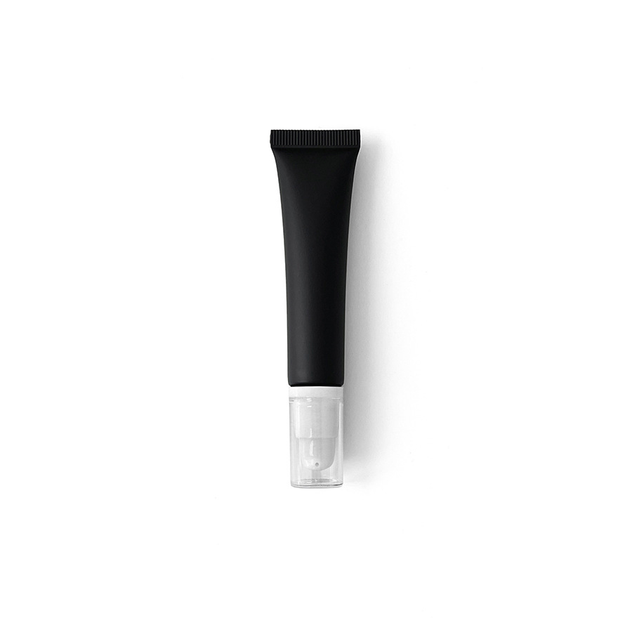 在庫あり：10ml、15ml、20mlのマットブラックの化粧品用プラスチックチューブ、口紅詰め替え用、アイクリーム、ローション用ローラーボール空ボトル