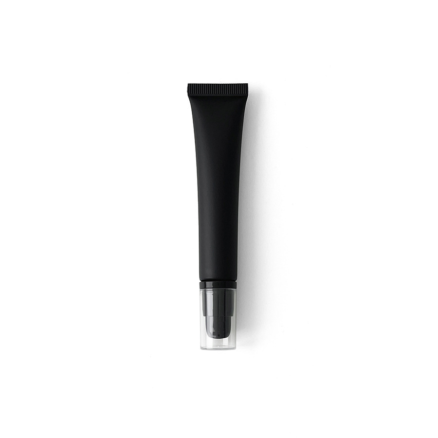 在庫あり：10ml、15ml、20mlのマットブラックの化粧品用プラスチックチューブ、口紅詰め替え用、アイクリーム、ローション用ローラーボール空ボトル