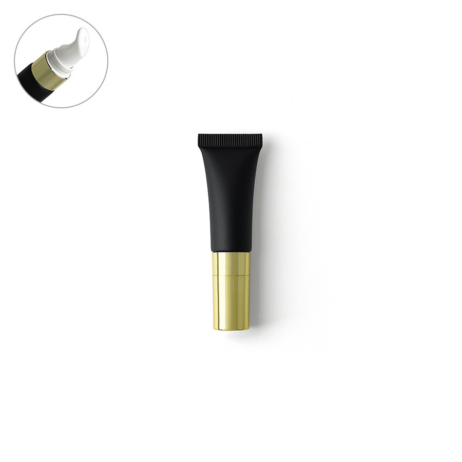 在庫あり：10ml、15ml、20mlのマットブラックの化粧品用プラスチックチューブ、口紅詰め替え用、アイクリーム、ローション用ローラーボール空ボトル