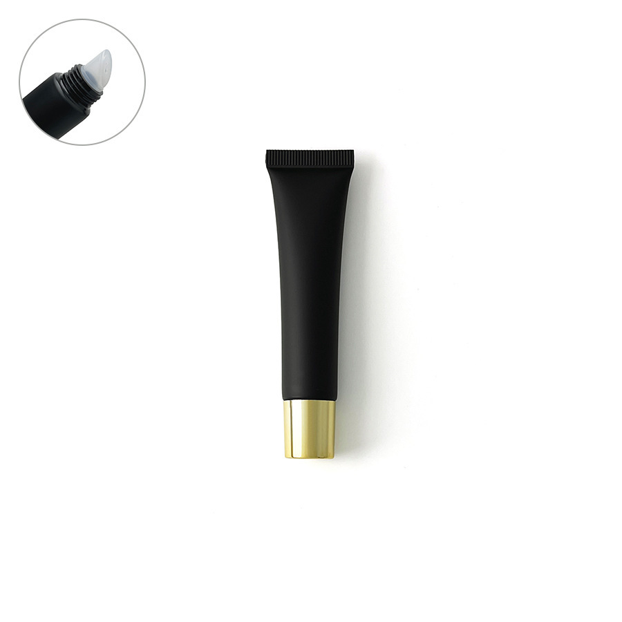 在庫あり：10ml、15ml、20mlのマットブラックの化粧品用プラスチックチューブ、口紅詰め替え用、アイクリーム、ローション用ローラーボール空ボトル