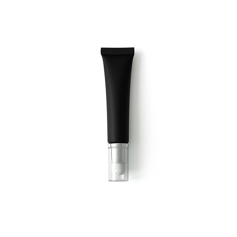在庫あり：10ml、15ml、20mlのマットブラックの化粧品用プラスチックチューブ、口紅詰め替え用、アイクリーム、ローション用ローラーボール空ボトル