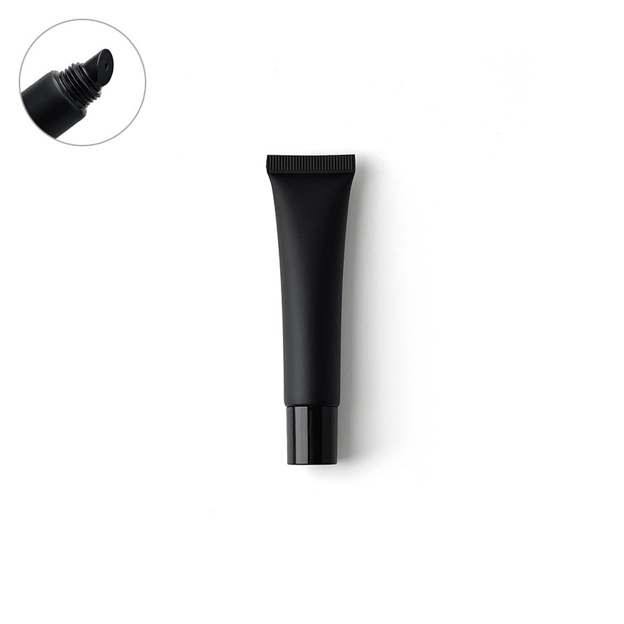 在庫あり：10ml、15ml、20mlのマットブラックの化粧品用プラスチックチューブ、口紅詰め替え用、アイクリーム、ローション用ローラーボール空ボトル