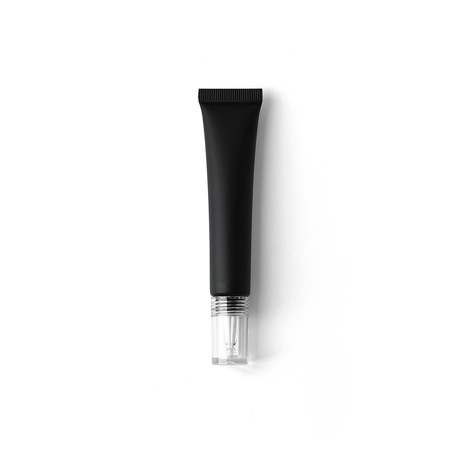 在庫あり：10ml、15ml、20mlのマットブラックの化粧品用プラスチックチューブ、口紅詰め替え用、アイクリーム、ローション用ローラーボール空ボトル