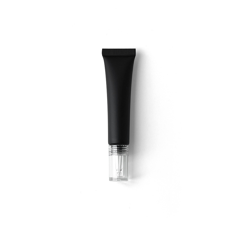 在庫あり：10ml、15ml、20mlのマットブラックの化粧品用プラスチックチューブ、口紅詰め替え用、アイクリーム、ローション用ローラーボール空ボトル