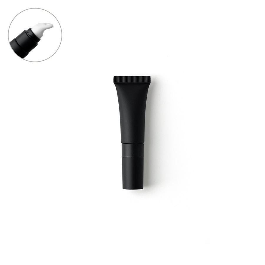 在庫あり：10ml、15ml、20mlのマットブラックの化粧品用プラスチックチューブ、口紅詰め替え用、アイクリーム、ローション用ローラーボール空ボトル