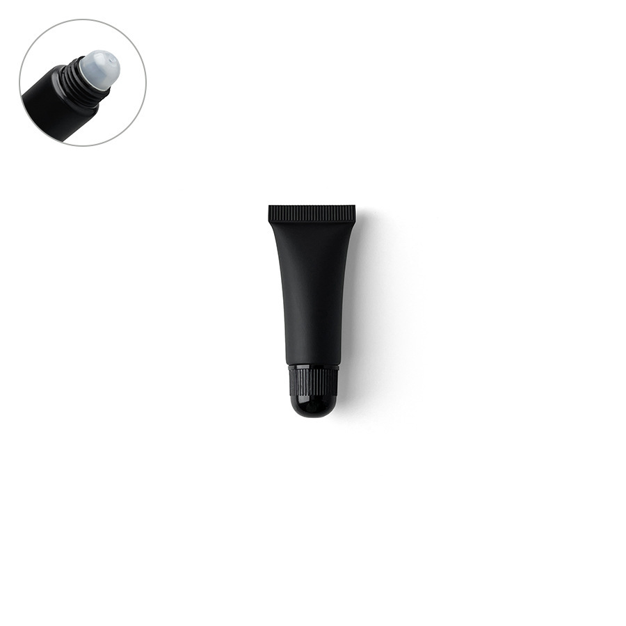 在庫あり：10ml、15ml、20mlのマットブラックの化粧品用プラスチックチューブ、口紅詰め替え用、アイクリーム、ローション用ローラーボール空ボトル