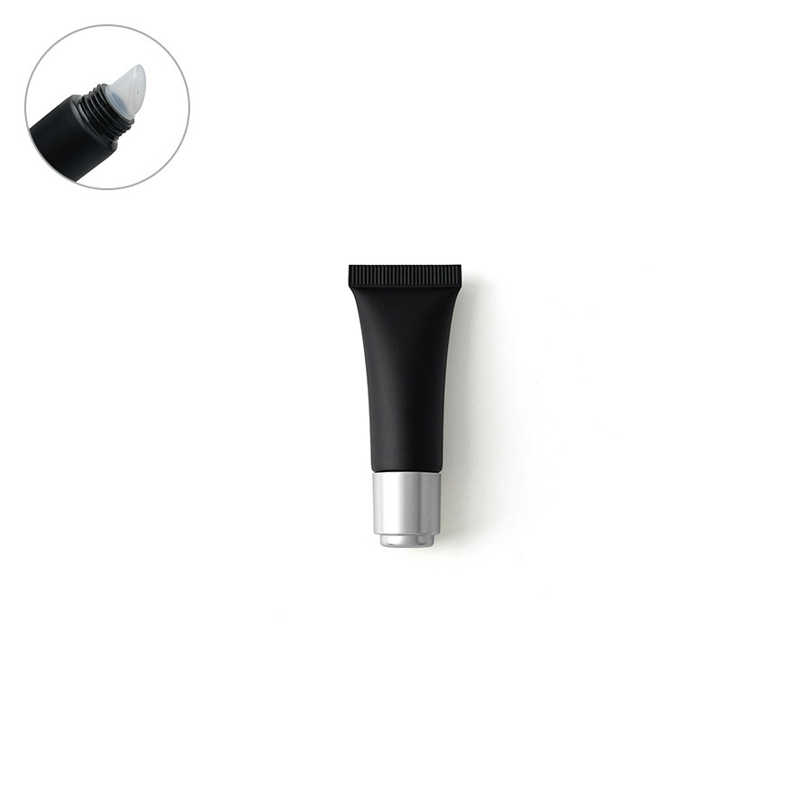 在庫あり：10ml、15ml、20mlのマットブラックの化粧品用プラスチックチューブ、口紅詰め替え用、アイクリーム、ローション用ローラーボール空ボトル