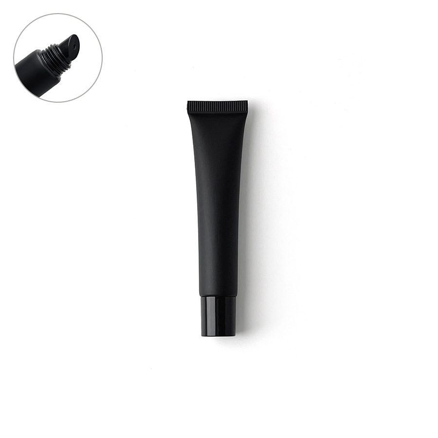 在庫あり：10ml、15ml、20mlのマットブラックの化粧品用プラスチックチューブ、口紅詰め替え用、アイクリーム、ローション用ローラーボール空ボトル