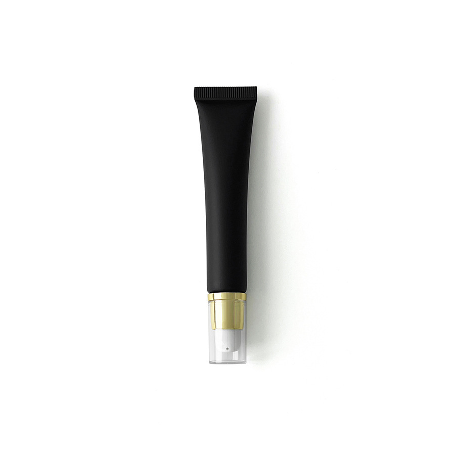 在庫あり：10ml、15ml、20mlのマットブラックの化粧品用プラスチックチューブ、口紅詰め替え用、アイクリーム、ローション用ローラーボール空ボトル
