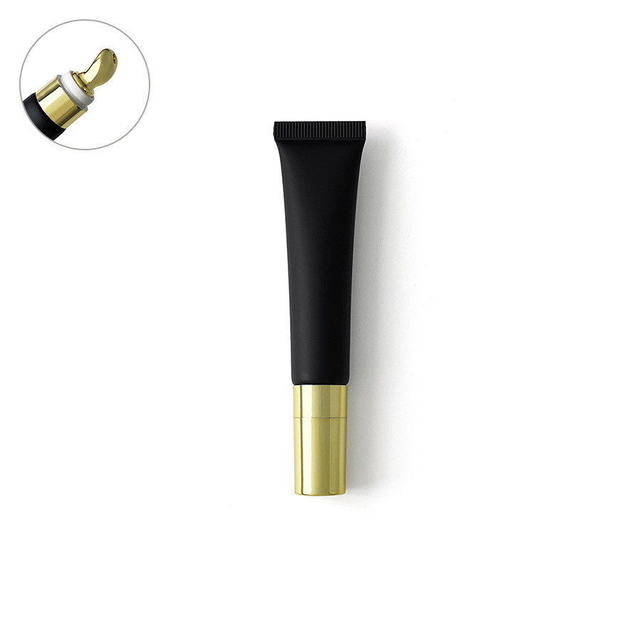 在庫あり：10ml、15ml、20mlのマットブラックの化粧品用プラスチックチューブ、口紅詰め替え用、アイクリーム、ローション用ローラーボール空ボトル