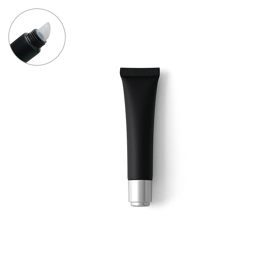 在庫あり：10ml、15ml、20mlのマットブラックの化粧品用プラスチックチューブ、口紅詰め替え用、アイクリーム、ローション用ローラーボール空ボトル