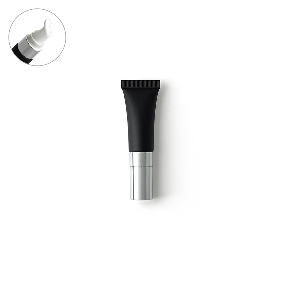 在庫あり：10ml、15ml、20mlのマットブラックの化粧品用プラスチックチューブ、口紅詰め替え用、アイクリーム、ローション用ローラーボール空ボトル
