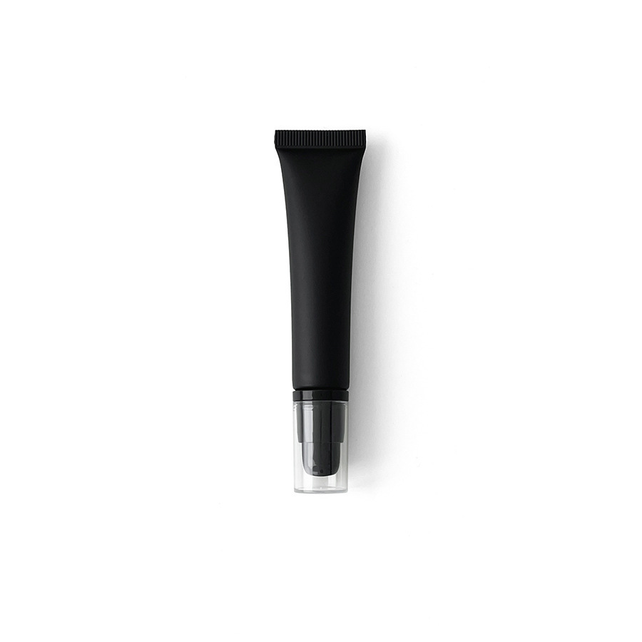 在庫あり：10ml、15ml、20mlのマットブラックの化粧品用プラスチックチューブ、口紅詰め替え用、アイクリーム、ローション用ローラーボール空ボトル