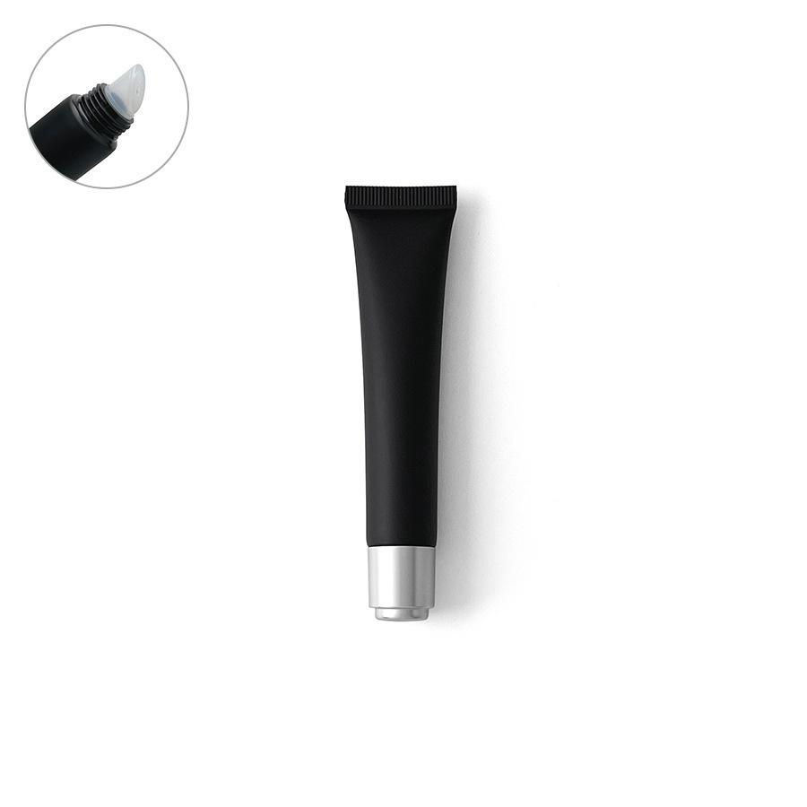 在庫あり：10ml、15ml、20mlのマットブラックの化粧品用プラスチックチューブ、口紅詰め替え用、アイクリーム、ローション用ローラーボール空ボトル