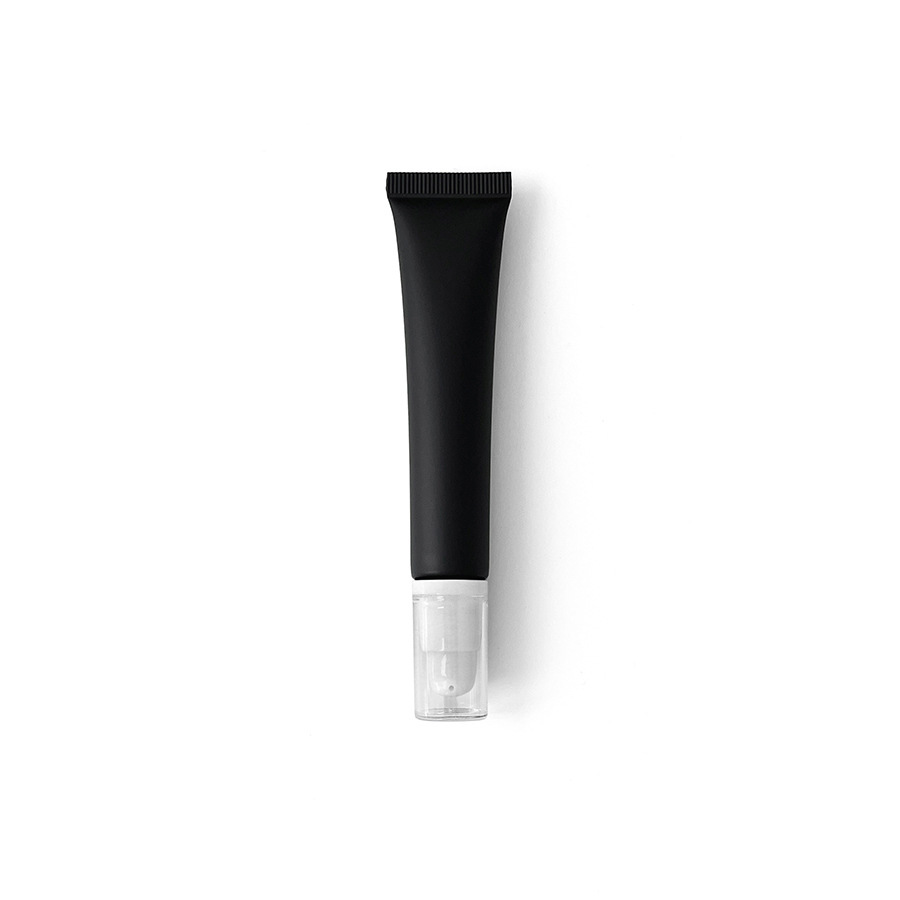 在庫あり：10ml、15ml、20mlのマットブラックの化粧品用プラスチックチューブ、口紅詰め替え用、アイクリーム、ローション用ローラーボール空ボトル