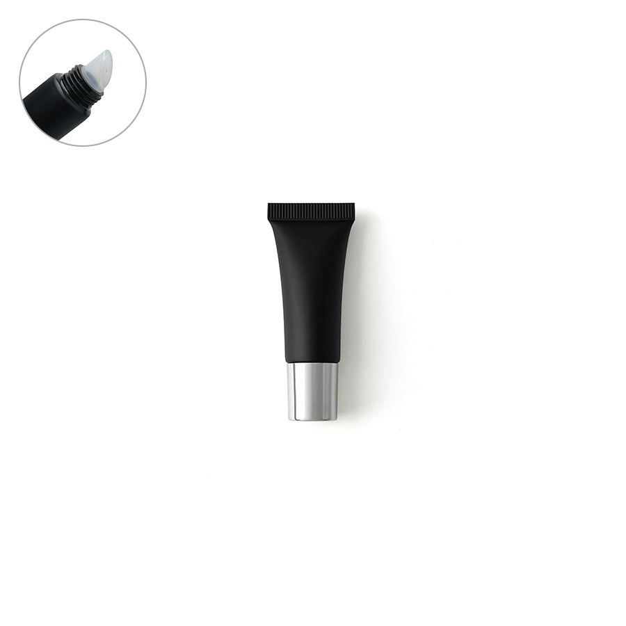 在庫あり：10ml、15ml、20mlのマットブラックの化粧品用プラスチックチューブ、口紅詰め替え用、アイクリーム、ローション用ローラーボール空ボトル