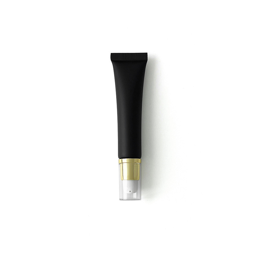 在庫あり：10ml、15ml、20mlのマットブラックの化粧品用プラスチックチューブ、口紅詰め替え用、アイクリーム、ローション用ローラーボール空ボトル