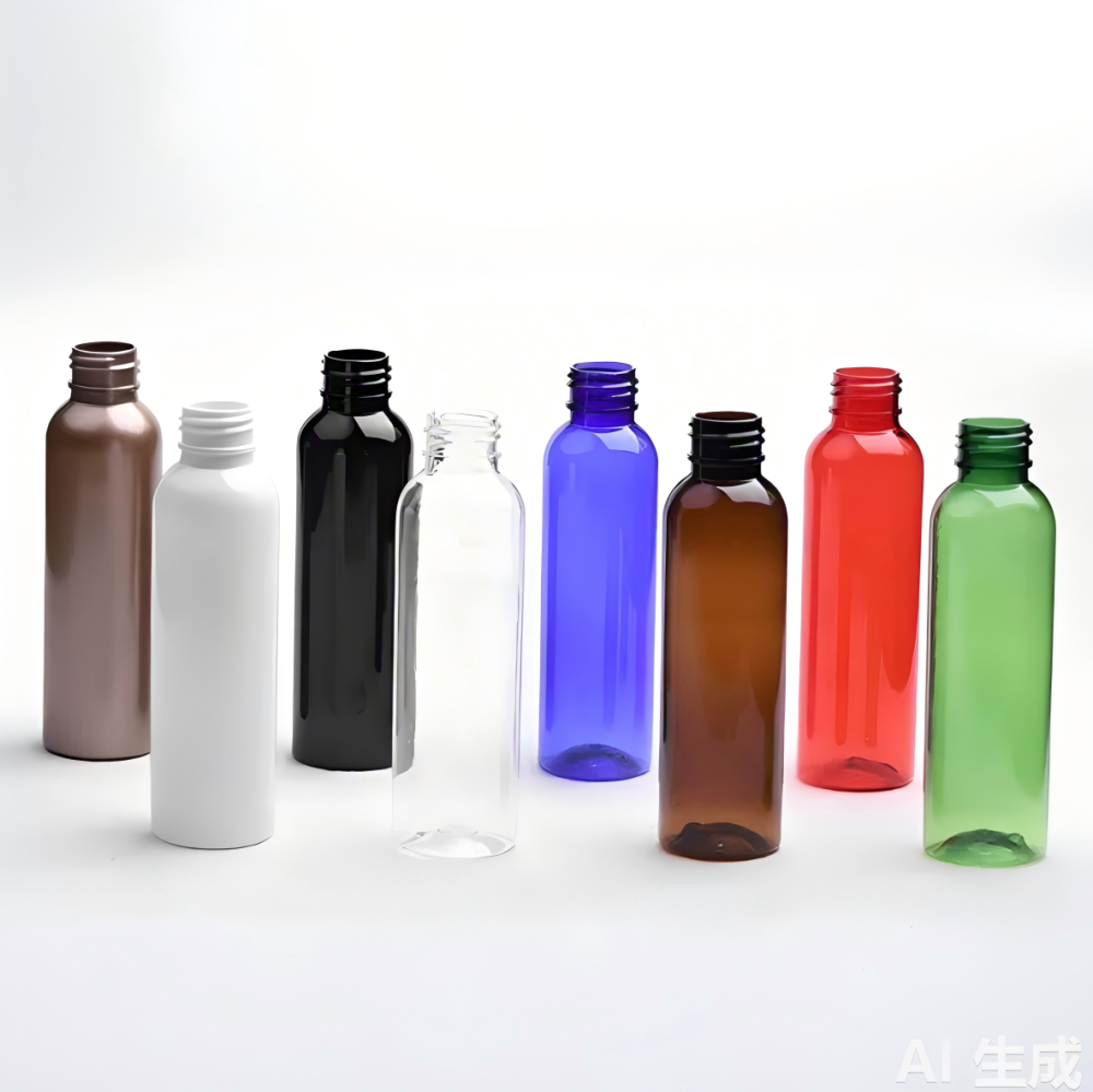 120mlワンタッチキャップ付き丸肩PETボトル 、ピンク、 白色 、クリアー、 黒色、 茶色、 緑色、 ブルのカラーは在庫販売