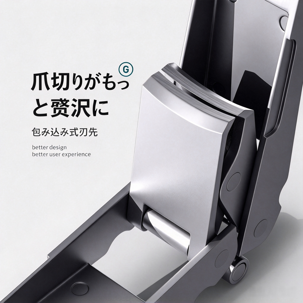 折りたたみ式爪切り、片側角度付きパウダー爪切り、家庭用爪切り、先端が尖ったスプラッシュ爪切り