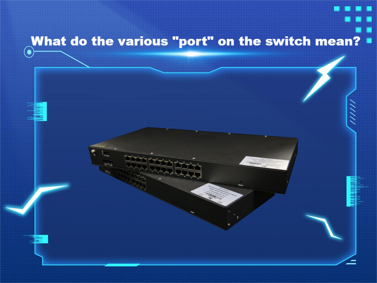 What do the various "port" on the switch mean?