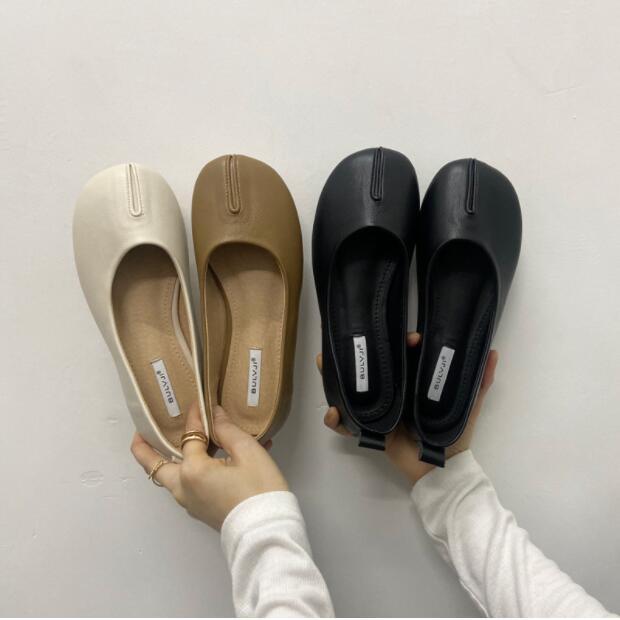 2022 spring new beanie round toe flat shoes   CSG190