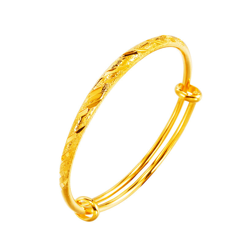 Classic smooth gold bracelet