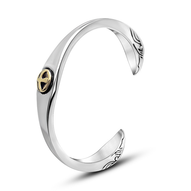 Golden eagle open bracelet