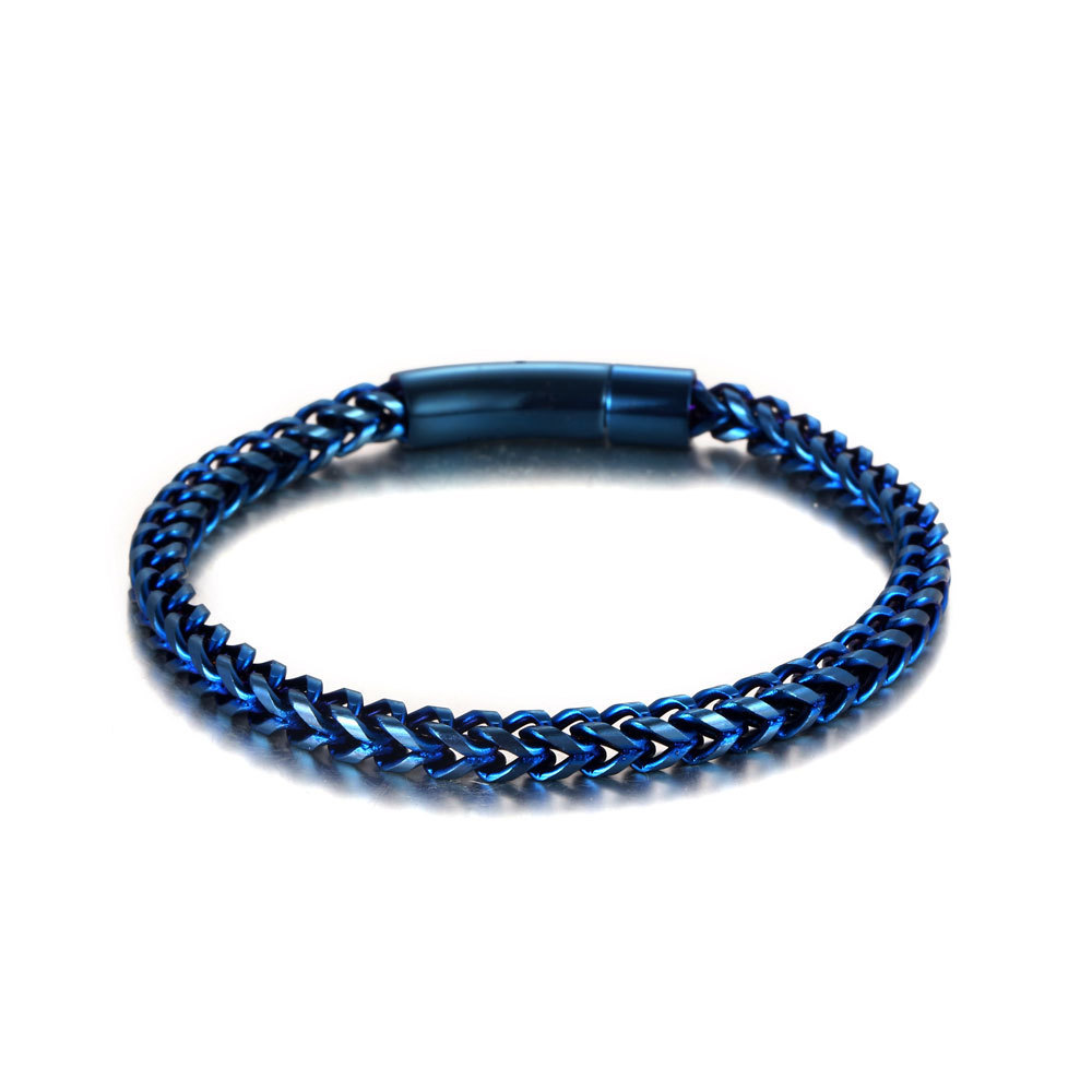 Stainless steel men's minimalist bracelet