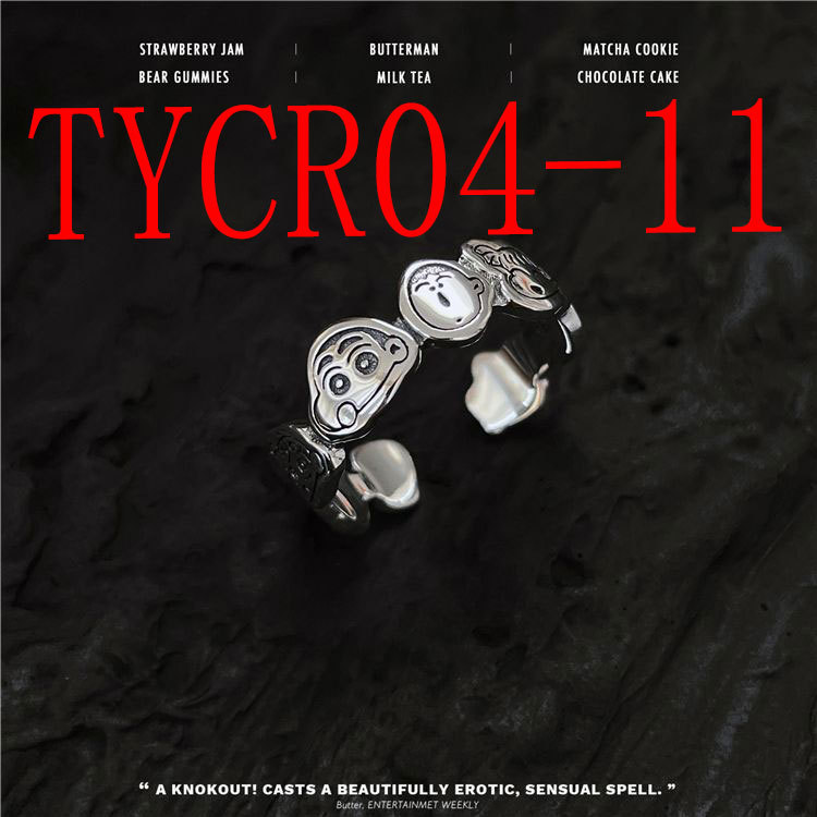 Minority design sterling silver irregular geometric ring #TYCR04